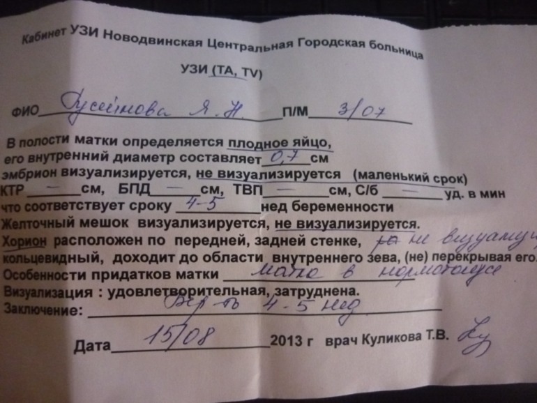 5 недель беременности на узи не видно эмбриона 62