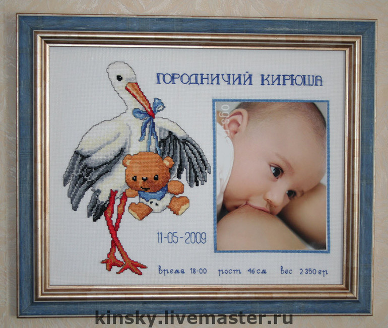 Как оформить вышивку метрика Как оформить вышивку метрика
