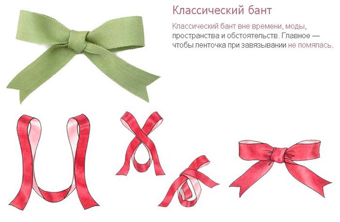 Как сделать красивый бант из ленты атласной Как сделать красивый бант из ленты атласной