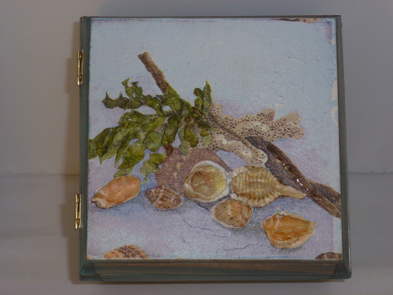 Шкатулка в технике Sospeso Trasparente