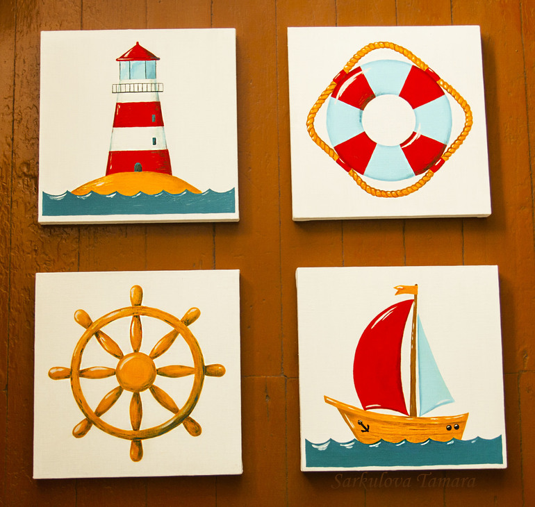 Для детской в морском стиле