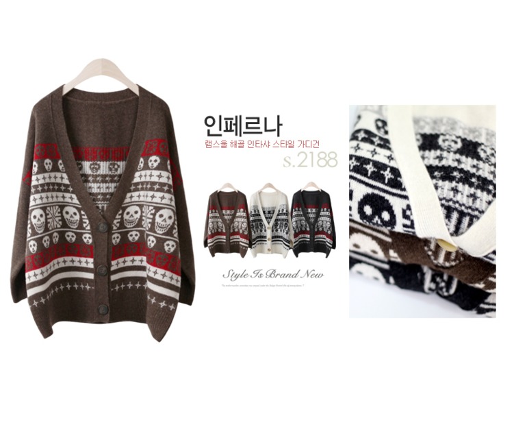 Теплые корейские кардиганы и свитеры