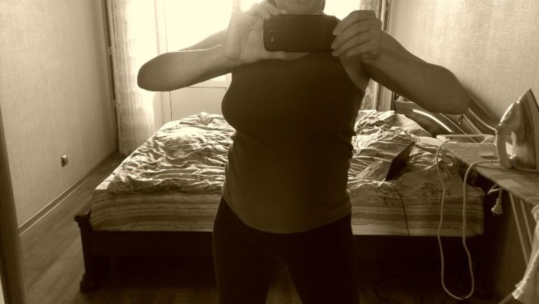 Вуаля...фото пуза!