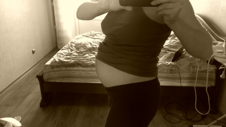 Вуаля...фото пуза!