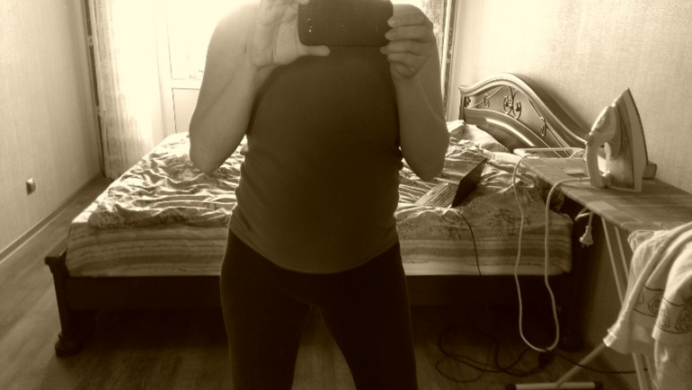 Вуаля...фото пуза!