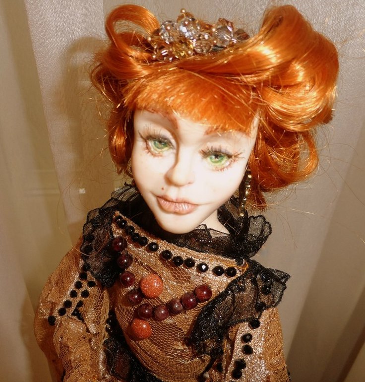 Интерьерная кукла ручной работы.