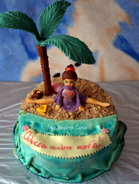 Тортик для девочки гимнастки