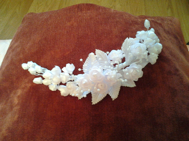 Веночек свадебный в прическу, новый, 200р.