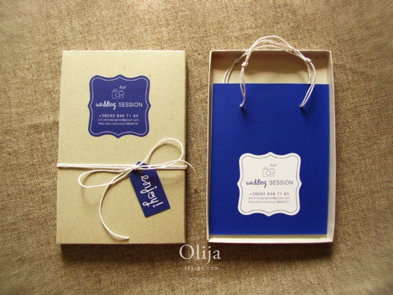 Персональный бренд фотографа. Стильная упаковка для оформления конечной продукции фотографа.