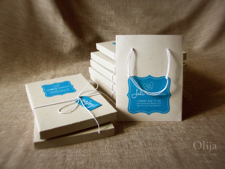 Персональный бренд фотографа. Стильная упаковка для оформления конечной продукции фотографа.