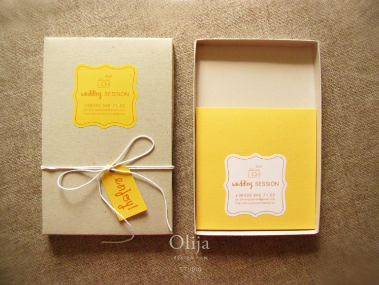 Персональный бренд фотографа. Стильная упаковка для оформления конечной продукции фотографа.