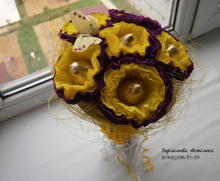 Букеты из конфет на заказ!!!