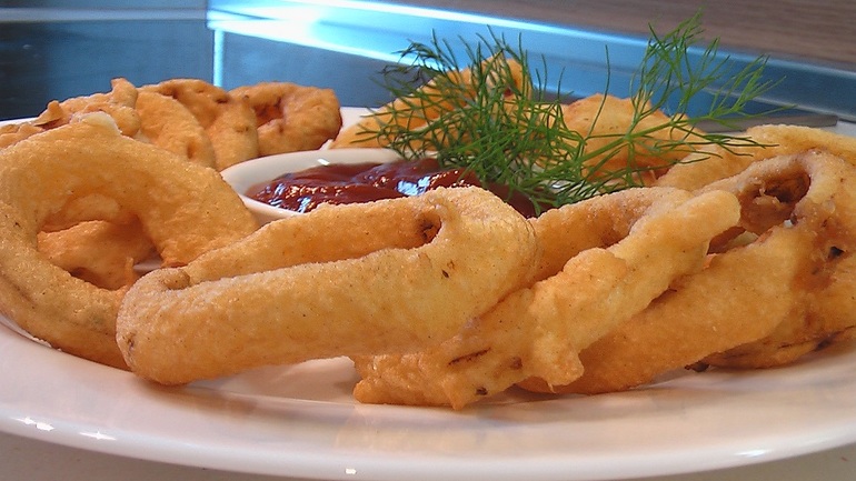 Луковые колечки фри