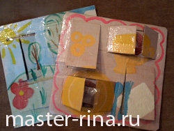 Планшет с окошечками для карточек.