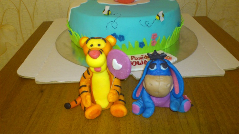 Тигра, пятачок. ослик.