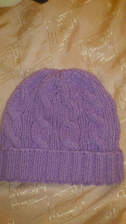 Шапочка сиреневая
