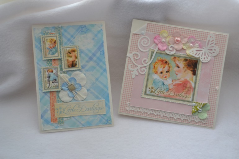 Папочка для свидетельства о рождении и открытки.