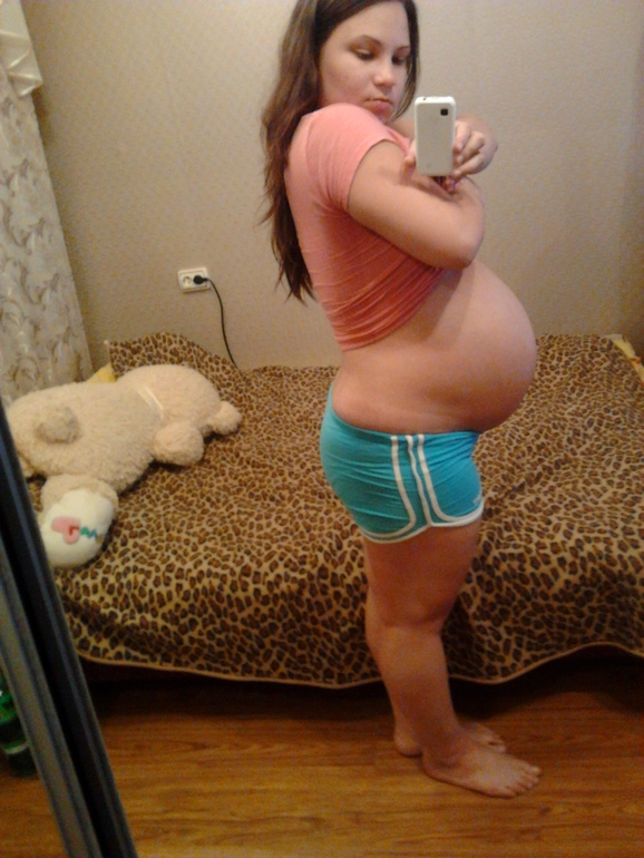 девочки помогите не могу понять опустился ли животик???