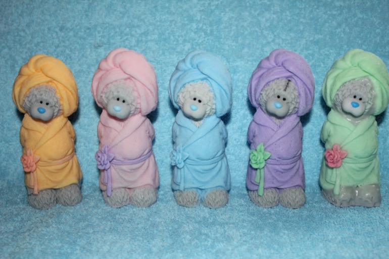 Мыло ручной работы мишки тедди