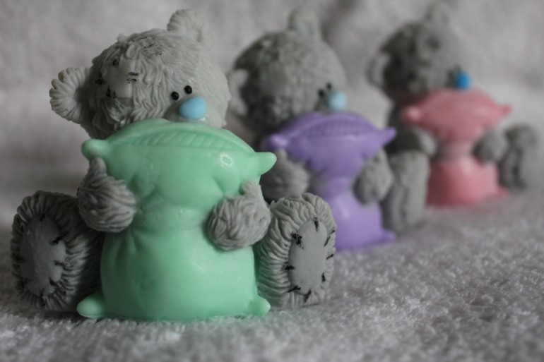 Мыло ручной работы мишки тедди