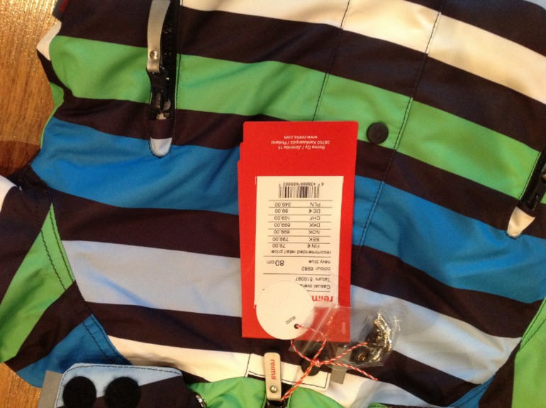 Новый комбинезон зима REIMA размер 80+ 6 см.