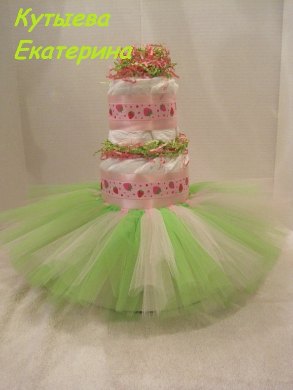 Торты из подгузников на любой вкус и цвет