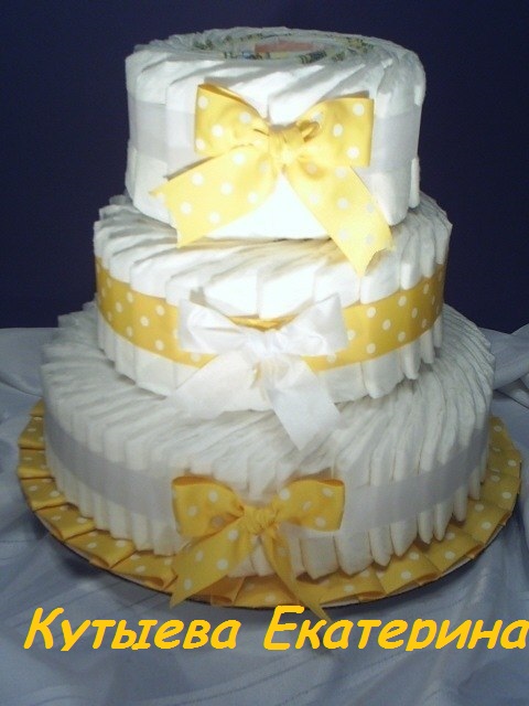 Торты из подгузников на любой вкус и цвет