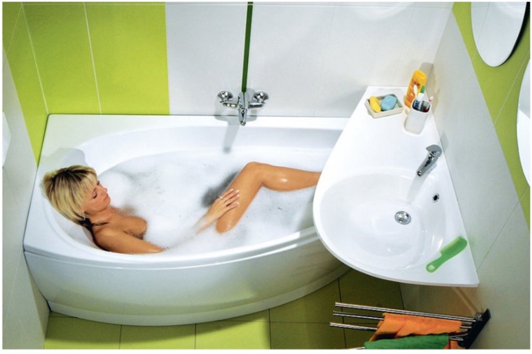 Маленькие ванные комнаты