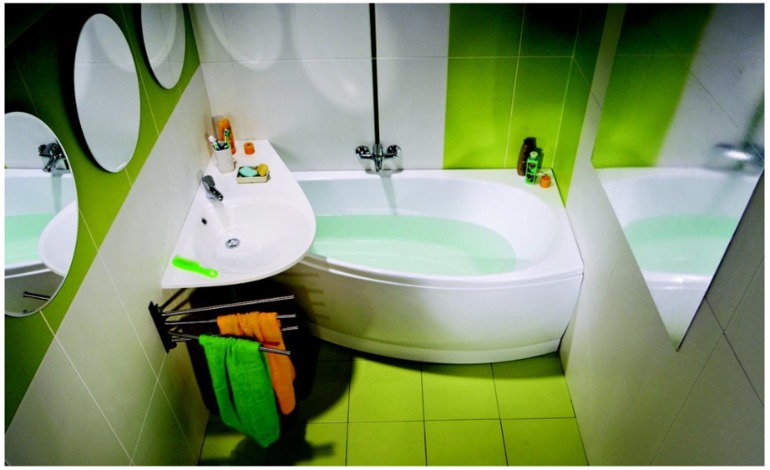 Маленькие ванные комнаты