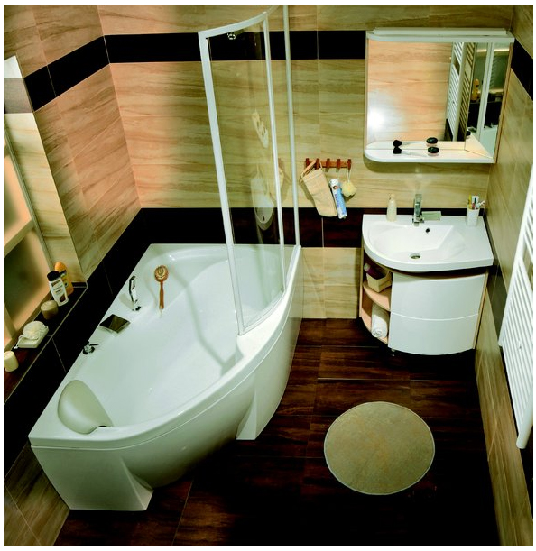 Маленькие ванные комнаты