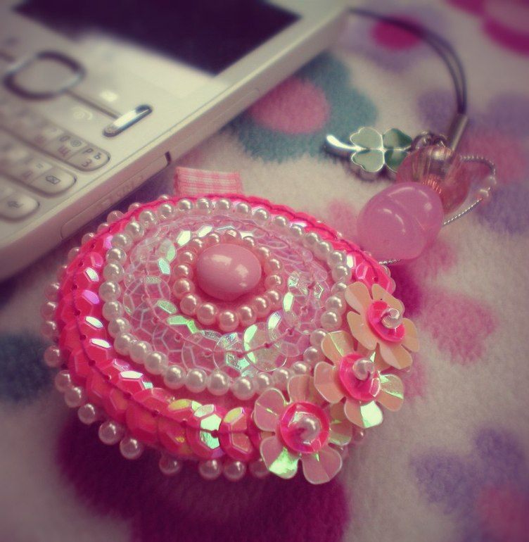 Брелок для телефона из фетра!