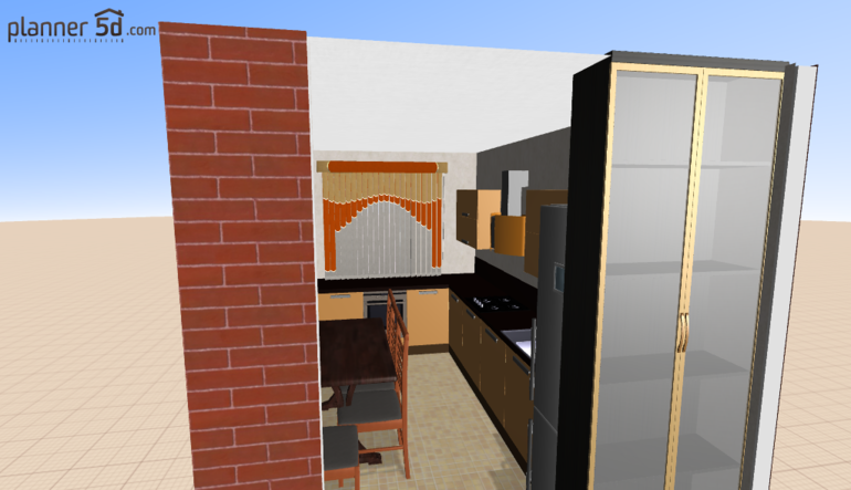 хоть и не маленькая, но очень узкая...кухня! Опять кухня! не могу решить....