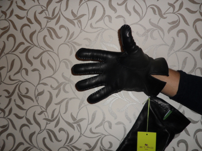 Мужские перчатки Etro Milano (кожа)