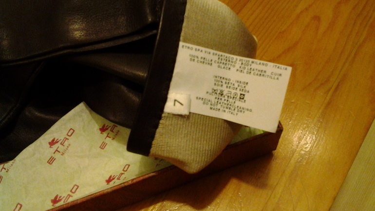 Перчатки Etro Milano (кожа)