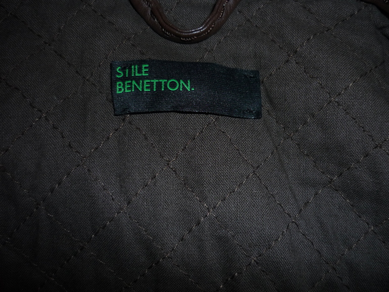 Куртка кожазам Benetton