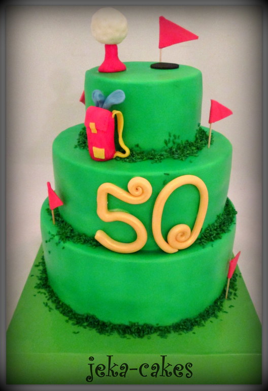 Торт "Гольф на юбилей"