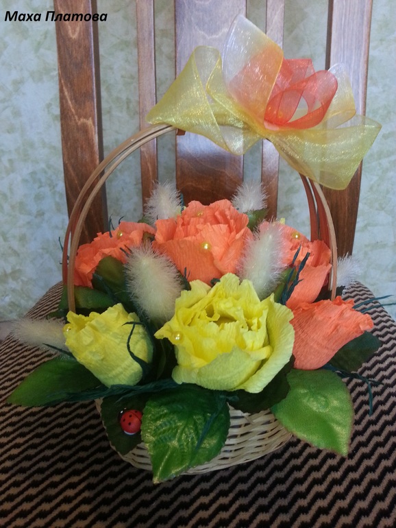 Корзиночки ко дню учителя для подруги.