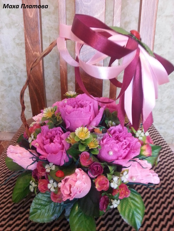 Корзиночки ко дню учителя для подруги.