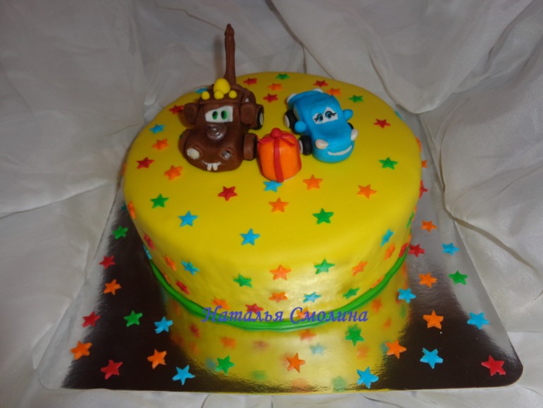 Торт "Тачки" 2 штуки для одного именинника