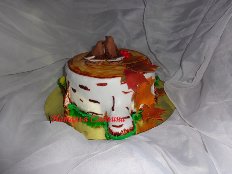 Торт на деревянную свадьбу