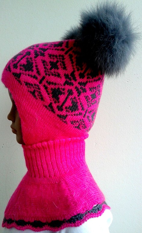 Зимняя шапуля с манишкой и шапочки на сейчас.