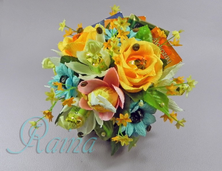 Букеты из конфет для любимых воспитателей!