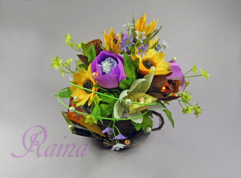 Букеты из конфет для любимых воспитателей!