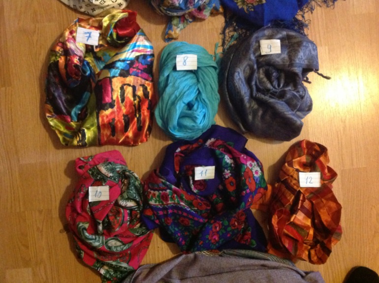 Похвастайтесь шарфиками