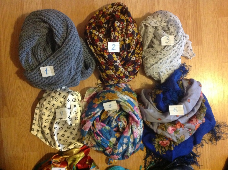 Похвастайтесь шарфиками