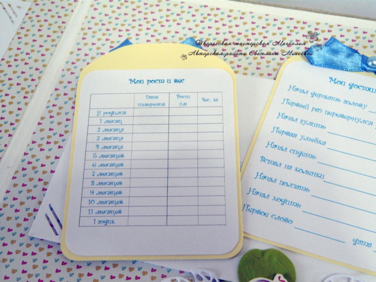 Альбом для малыша Марка