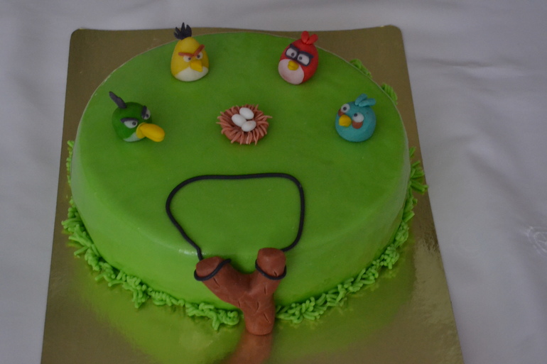 торт "angry birds"