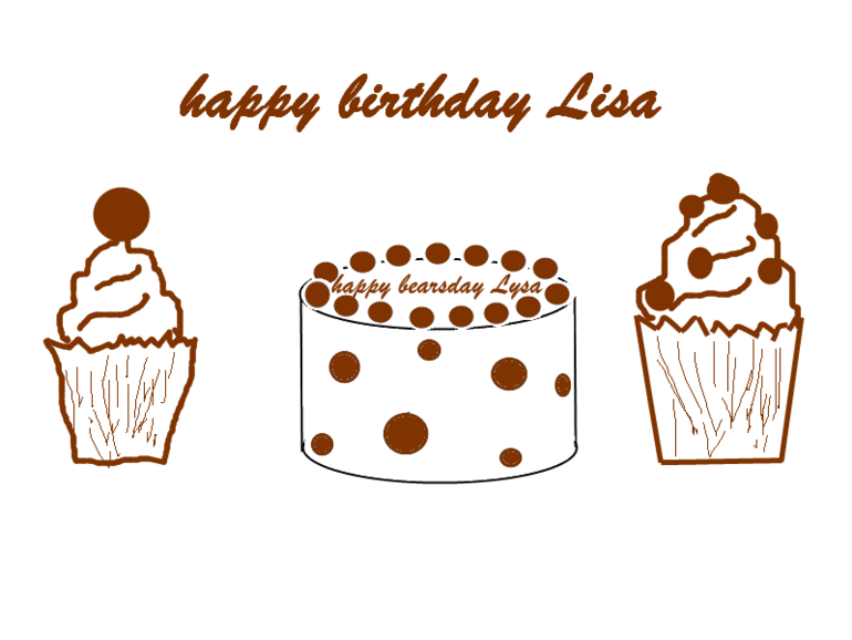 Тортик для маленькой Лизы))