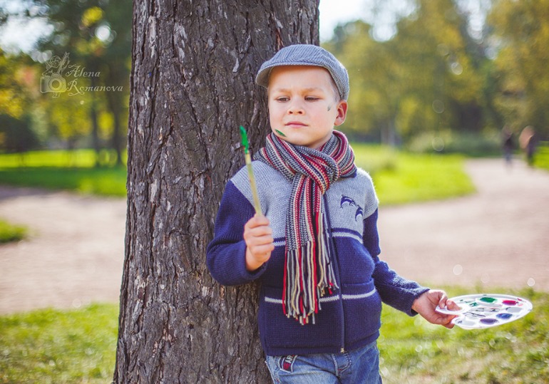 Жил был художник один.. и один фотограф.. и они дружили :))