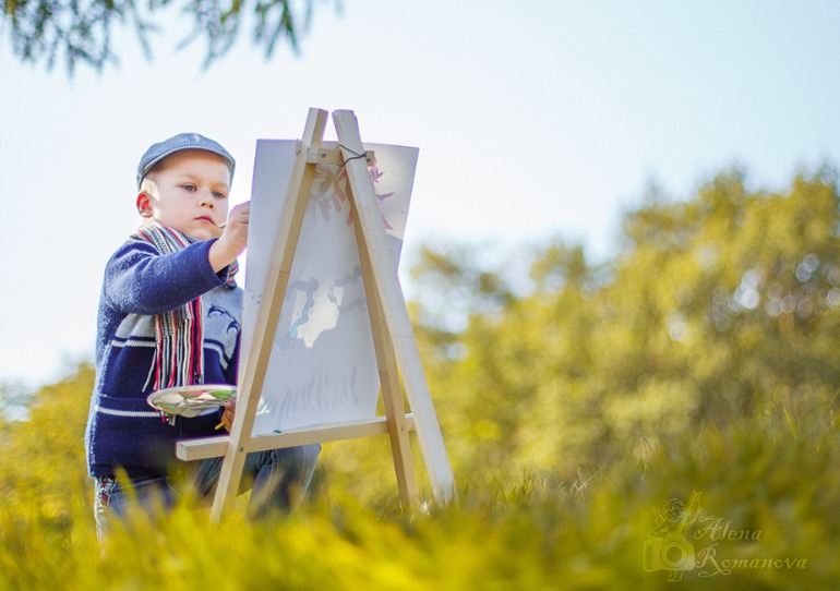 Жил был художник один.. и один фотограф.. и они дружили :))